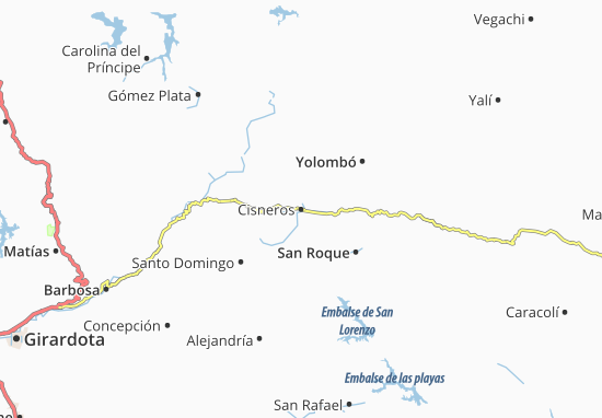 Kaart Plattegrond Cisneros