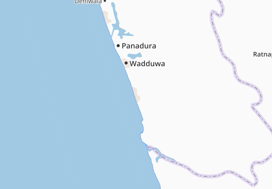 Kaart Plattegrond Kalutara