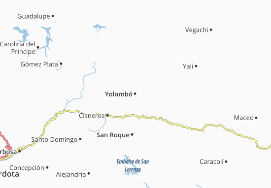 Yolombó Map