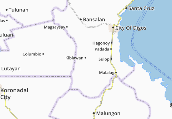 Kaart Plattegrond Kiblawan