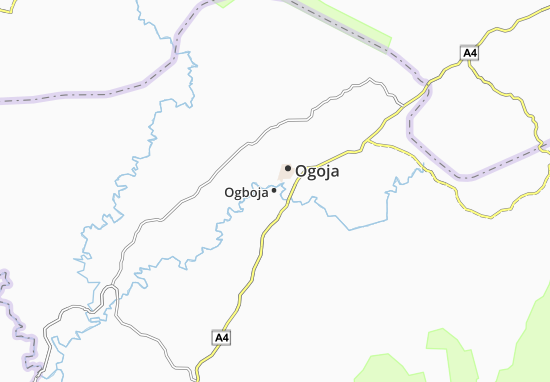 Karte Stadtplan Ogboja