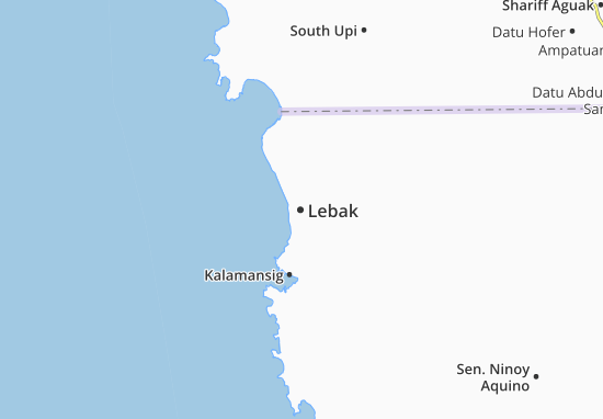 Karte Stadtplan Lebak