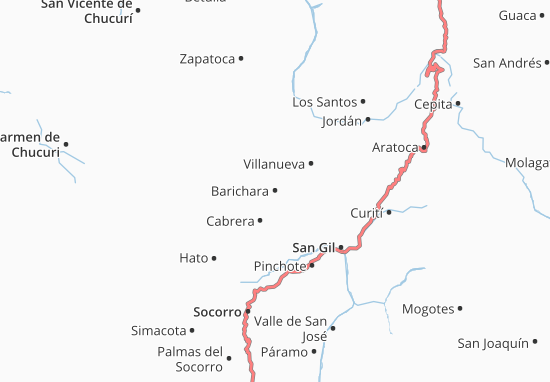 Barichara Map