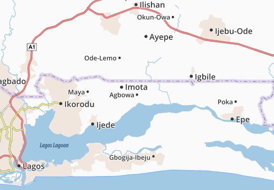 Karte Stadtplan Agbowa