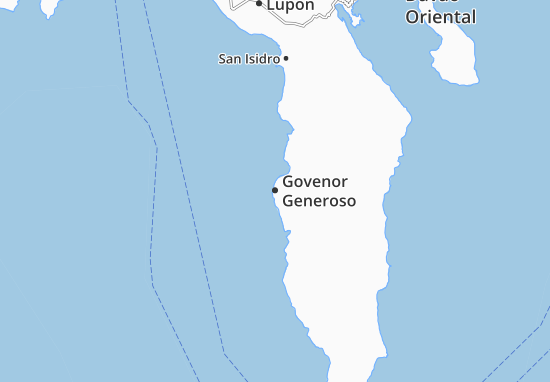 Karte Stadtplan Govenor Generoso
