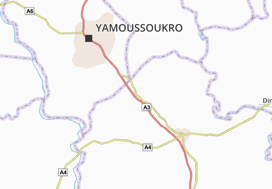 Karte Stadtplan Ndukakro
