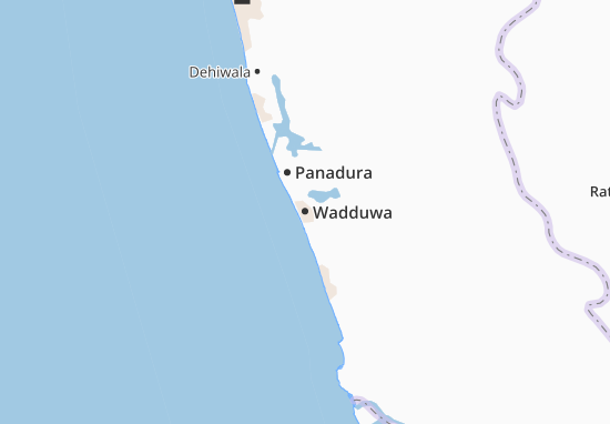 Karte Stadtplan Wadduwa