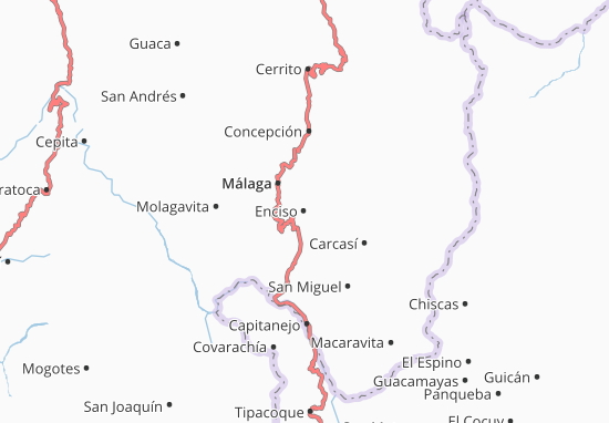 Karte Stadtplan Enciso