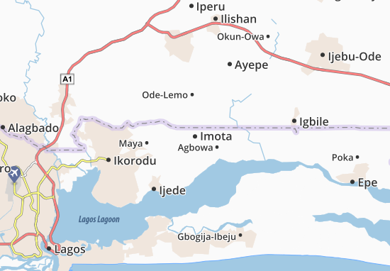 Karte Stadtplan Imota