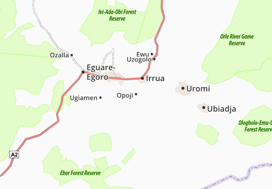 Mapa Opoji