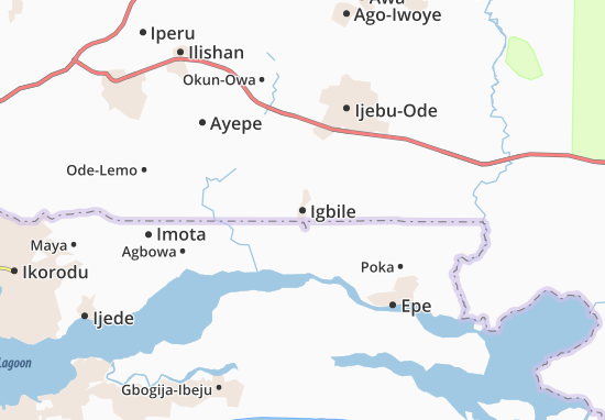 Karte Stadtplan Igbile