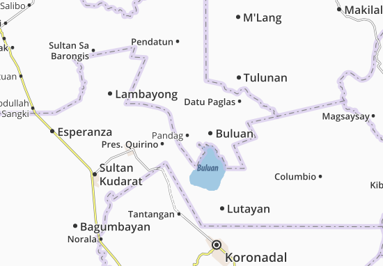 Kaart Plattegrond Pandag