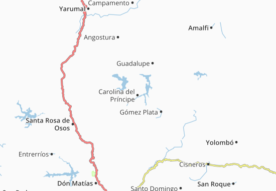 Kaart Plattegrond Carolina del Príncipe