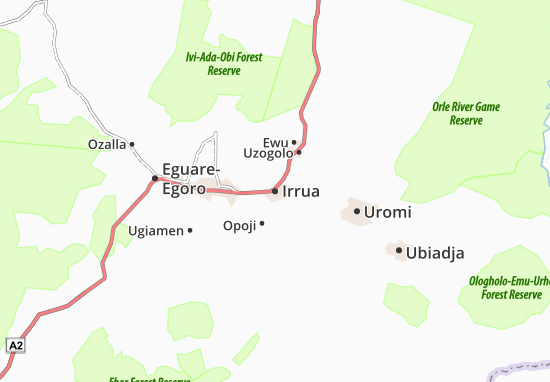 Irrua Map