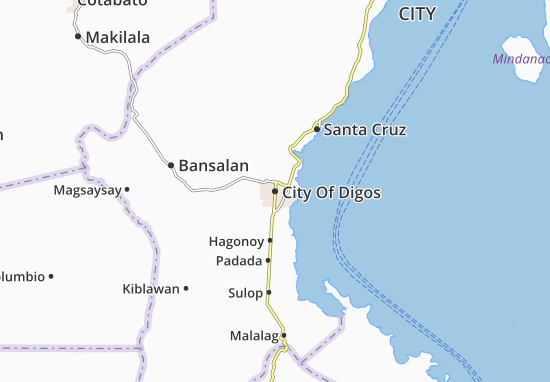 Kaart Plattegrond City Of Digos