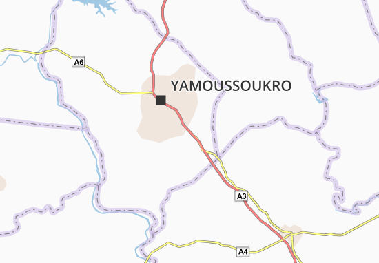 Karte Stadtplan Kpoussoussou