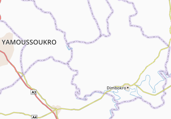 Karte Stadtplan Pakoukro