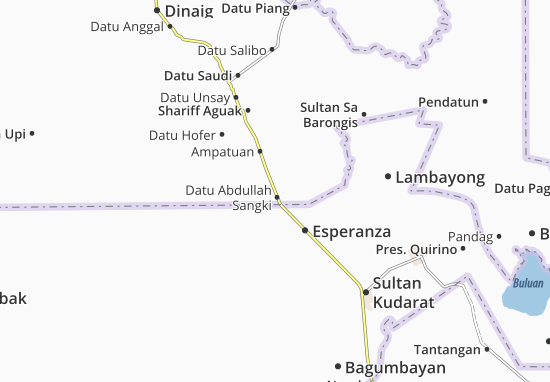 Kaart Plattegrond Datu Abdullah Sangki