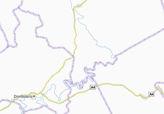 Kaart Plattegrond Kouakoubroukro