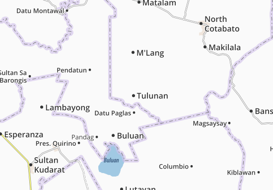 Karte Stadtplan Tulunan