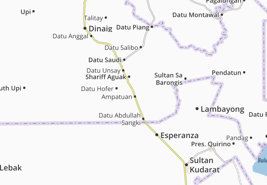 Kaart Plattegrond Ampatuan