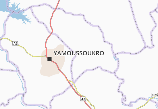 Karte Stadtplan Kakubrukro