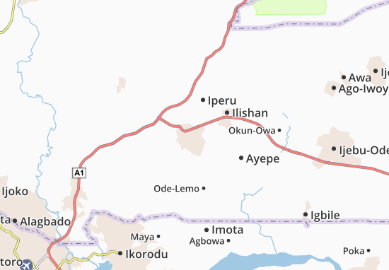 Mapa Shagamu