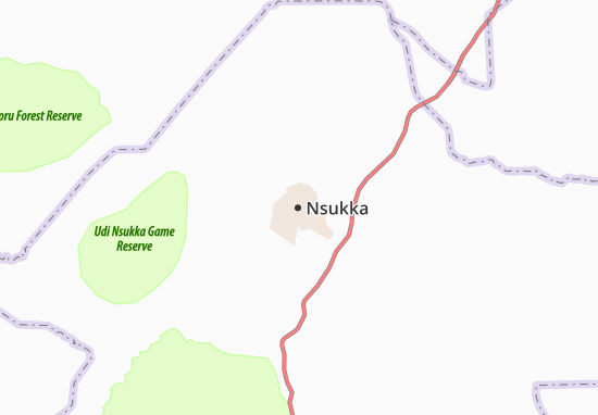 Kaart Plattegrond Nsukka