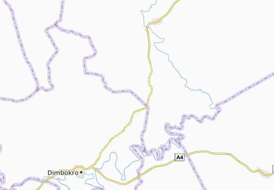 Kaart Plattegrond Bonikouassikro