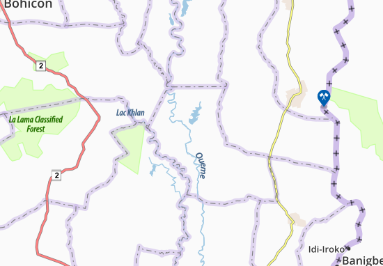 Karte Stadtplan Bonou