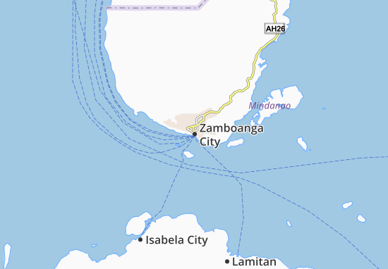 Karte Stadtplan Zamboanga City