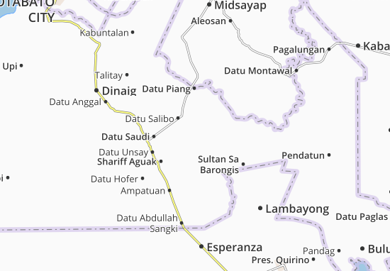 Kaart Plattegrond Mamasapano