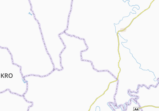 Karte Stadtplan Bokakro