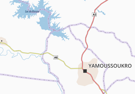 Karte Stadtplan Maounou