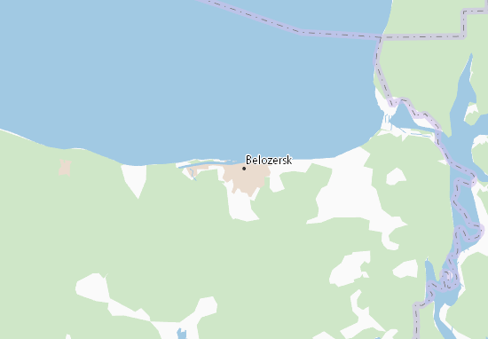 Mapa Belozersk