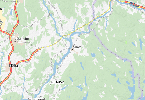 Karte Stadtplan Årnes
