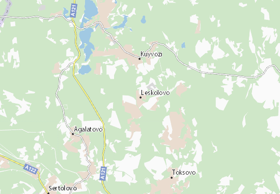 Kaart Plattegrond Leskolovo
