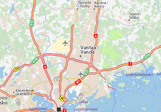 Mapa Plano Vantaa