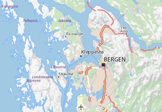 Mapa Kleppestø