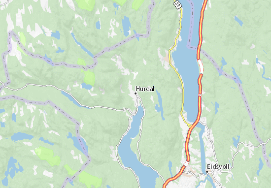 Mapa Hurdal