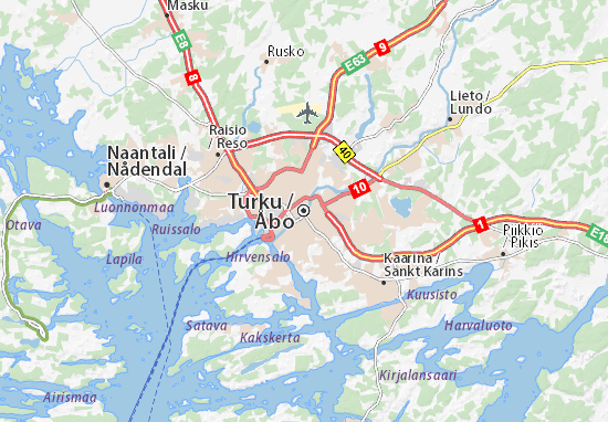 Karte Stadtplan Turku