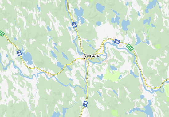 Karte Stadtplan Vansbro