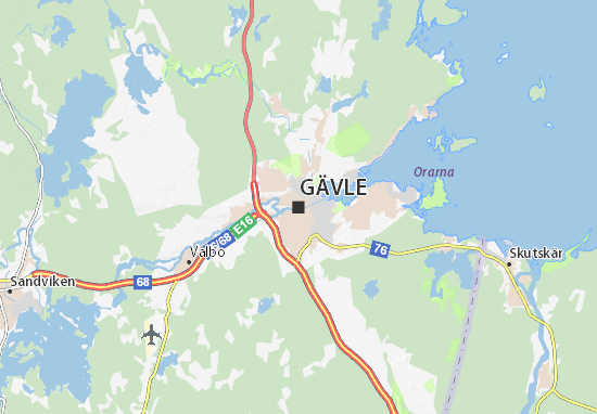 MICHELIN Gävle map - ViaMichelin