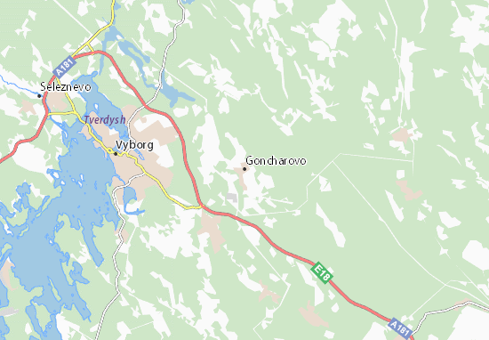 Kaart Plattegrond Goncharovo