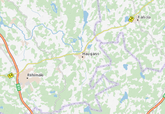Mapa Plano Hausjärvi