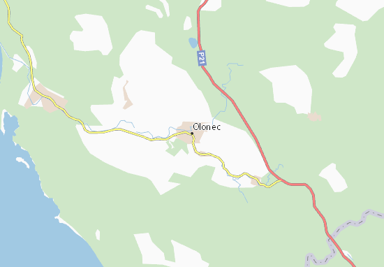 Karte Stadtplan Olonec