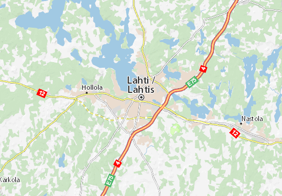 Kaart Plattegrond Lahti