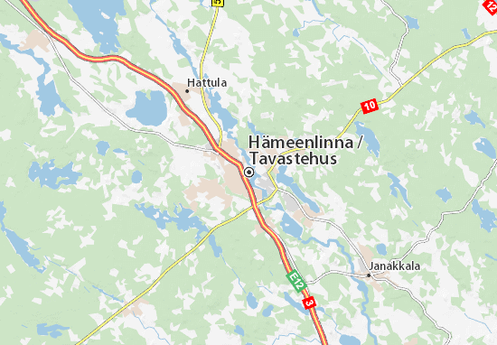Kaart Plattegrond Hämeenlinna
