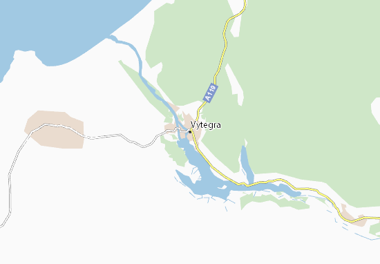 Mapa Vytegra