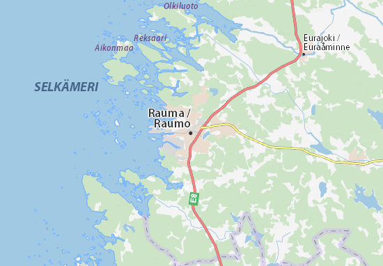 Karte Stadtplan Rauma
